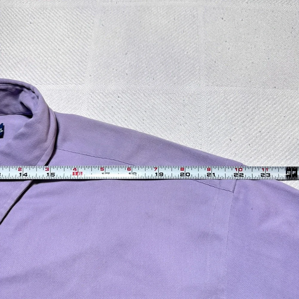 NEW Polo Ralph Lauren Button Shirt Mens 2XL Marlowe Silk Cotton‎ Lavender Purple